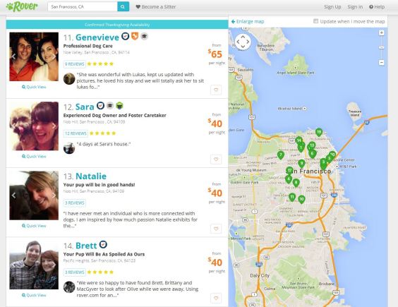 rover.com san fran page